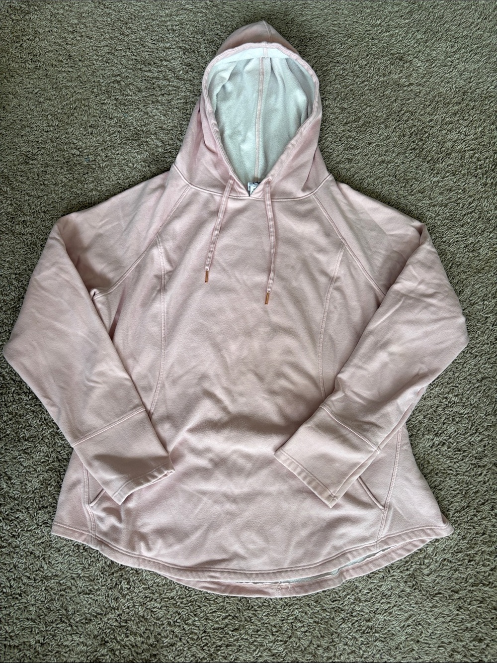 Athletic Works Light Pink Hooded Pullover Sweatshirt